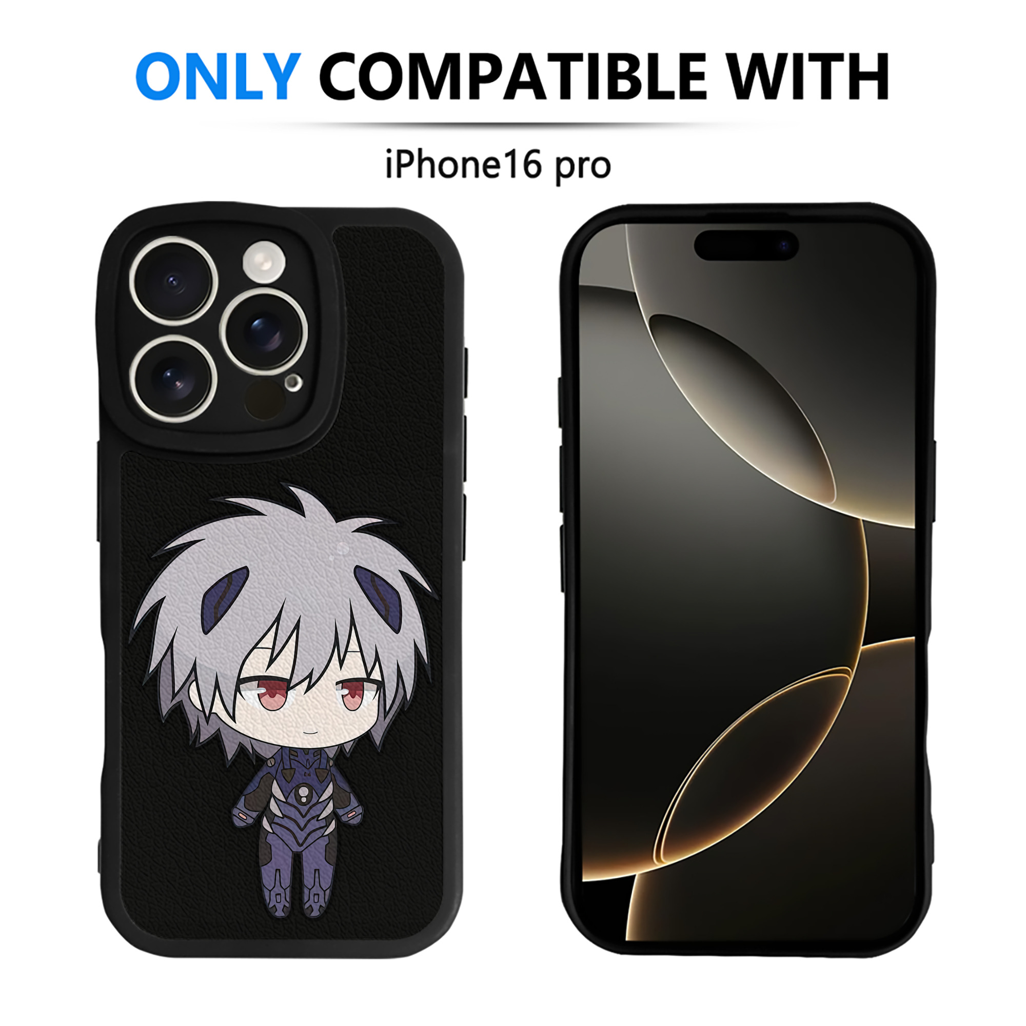 （画像用） EVA 新世紀エヴァンゲリオン 【iPhone 16シリーズ対応】シリコンスマホケース（レザー調） 材質：シリコン